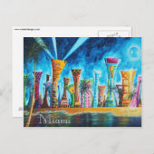 Miami South Beach Floride Carte Postale de Voyage  (Devant / Derrière)