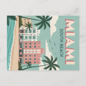 Miami South Beach:  kustcharme Briefkaart (Voorkant)