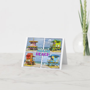 Miami South Beach Lifeguard Towers Kaart
