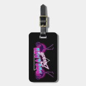 Miami strand bagagelabel (Voorkant verticaal)