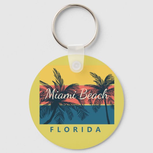 miami strand florida sleutelhanger (Voorkant)
