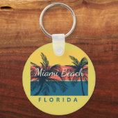 miami strand florida sleutelhanger (Voorkant)
