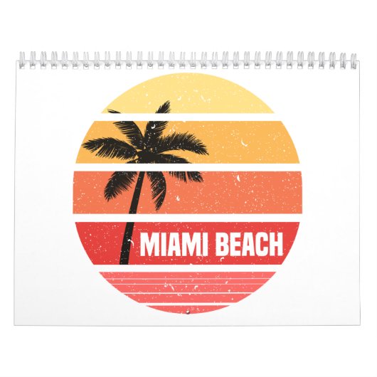 Miami strand T-Shirt Kalender (Hoes)