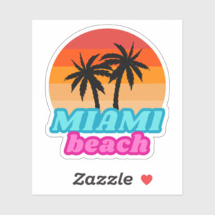 Miami-strand Zomertijd Sticker