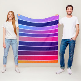 Miami Striped Fleece Deken