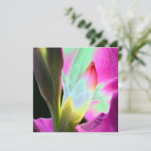Miami Style Floral Blank Card (Staand voorkant)