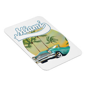 Miami Sunset logo Magneet