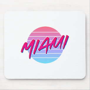 Miami Sunset Neon Colors Style Muismat