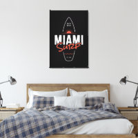 Miami Surf – Vintage strand zonsondergang surfplan