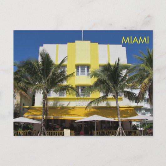 Miami The Leslie Hotel Briefkaart (Voorkant)