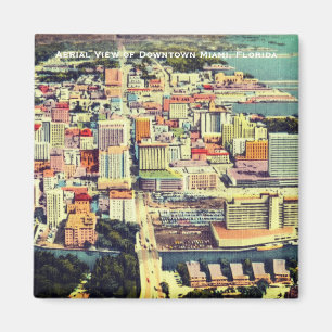 Miami uit 1960 (Downtown, Brickell) Florida Magneet