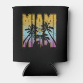 Miami Vacation Souvenir - Retro Beach Apparel Blikjeskoeler (Voorkant)
