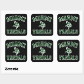 Miami Vandals Vierkante Sticker (Vel)