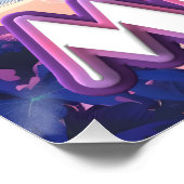 Miami Vaporwave Reizen Perfect Poster (Hoek)