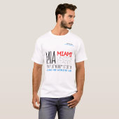 Miami, Verenigde Staten Tekstkunst T-shirt (Voorkant volledig)