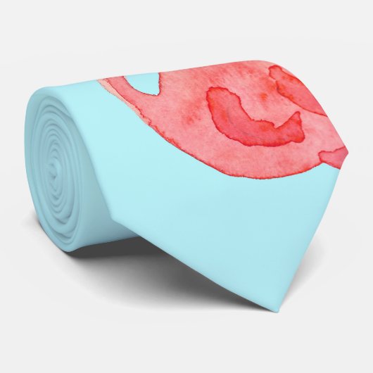 Miami Vibes Flamant rose et Limes Cravate (Roulé)