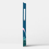Miami Vibes Neon Flamingo Persoonlijk Case-Mate iPhone Case (Achterkant / Links)