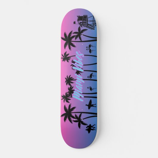 Miami Vibes Skateboard (Voorkant)