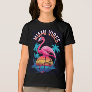 Miami Vibes Summer Flamingo Design-63454 Tri-Blend Shirt