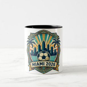 Miami vieren als trotse gastheer van het WK 2026 Tweekleurige Koffiemok