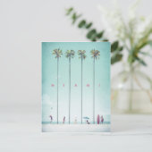 Miami Vintage Travel Poster - Art Briefkaart (Staand voorkant)