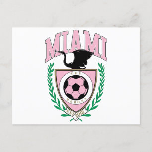 Miami Voetbal Varsity Stijl Feestdagenkaart