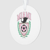 Miami Voetbal Varsity Stijl Ornament (voorkant)