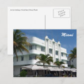 miami wit briefkaart (Voorkant / Achterkant)