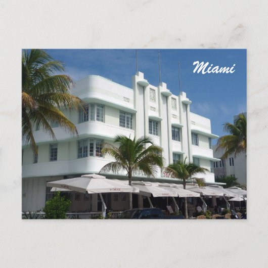 miami wit briefkaart (Voorkant)
