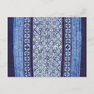 Miao Indigo Stropdas-Dye #5 Briefkaart