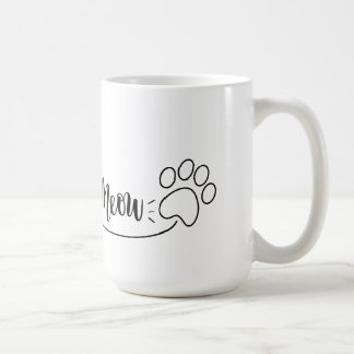 Miaou cœur et patte, mug pour les propriétaires de