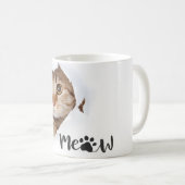 "miaou" mignonne chatte Mug (Devant droit)