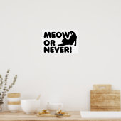 Miaou ou Jamais Affiche Drôle (Cuisine)