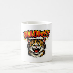 Miaow!!   Mug Tasse Drôle pour les Amoureux de Cha