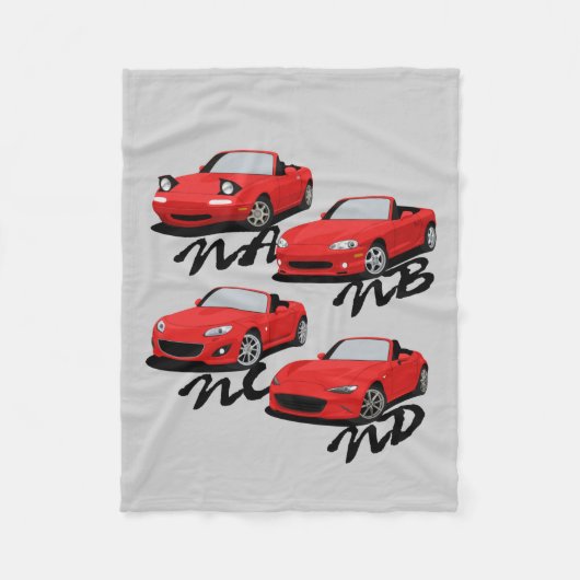 Miata Generations Fleece Deken (Voorkant)
