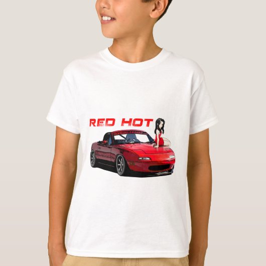 Miata MX-5 Red Hot T-shirt (Voorkant)