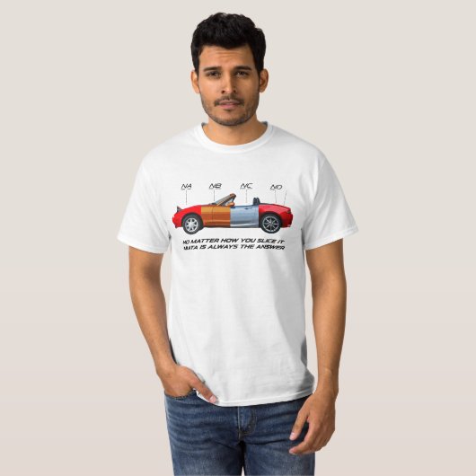 Miatas Sliced T-shirt (Voorkant volledig)