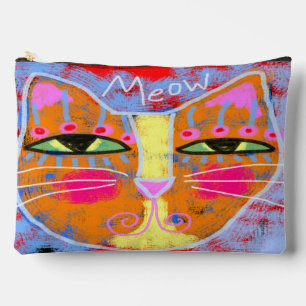 Miauw! Abstracte kunst kat gezicht Etui