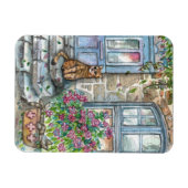 Miauw bij de deur magneet (Horizontaal)