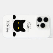 Miauw Black Cat Golden Eyes Case-Mate iPhone Case (Achterkant (horizontaal))