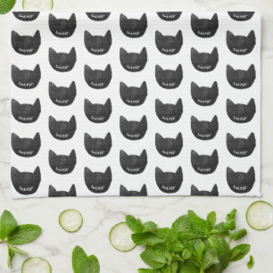Miauw Black Cats Theedoek