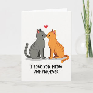 Miauw en oneindige liefde kattenkaart kaart