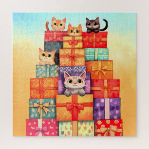 Miauw Gift Verjaardagstoren Legpuzzel