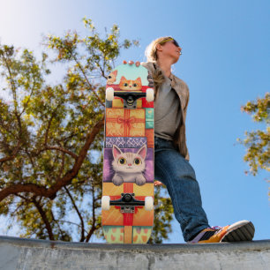Miauw Gift Verjaardagstoren Skateboard