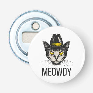 Miauw Grappige Kat Button Flesopener