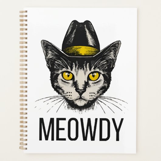 Miauw Grappige Kat Planner (Voorkant)
