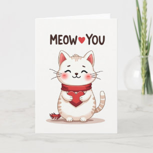Miauw Je Houdt Van Kitten Kunstkaart Kaart