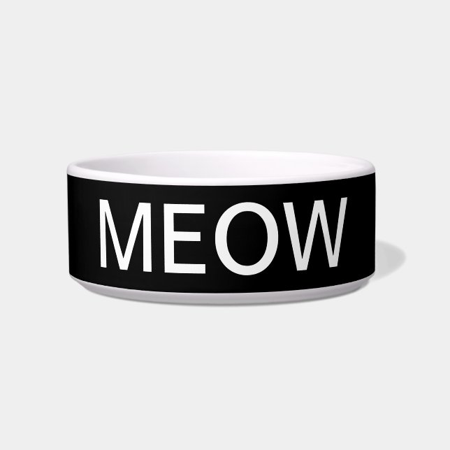 Miauw Kat kom (Voorkant)