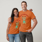 Miauw Kerstmis grappig T-shirt (Unisex)