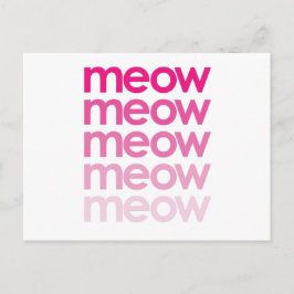 miauw meow briefkaart